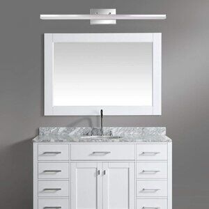 NEW Mirrea 36" LED Bathroom Dimmable 36W Chromed Stainless Steel Vanity Light